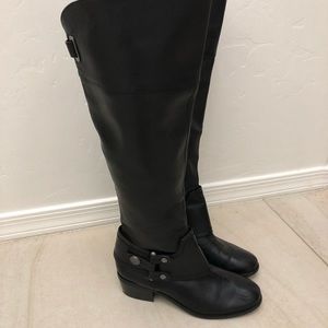 Arturo Chiang Black Riding Boots Womens